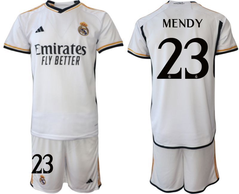 Men 2023-2024 Club Real Madrid home white 23 Soccer Jerseys